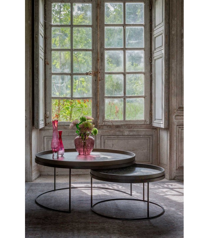 Set de mesas Nesting Clear