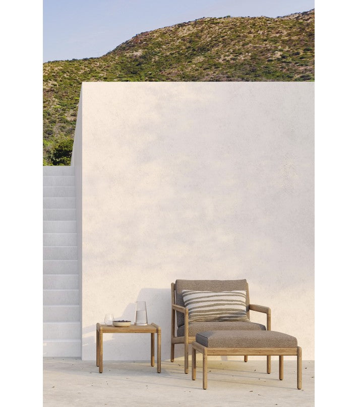 Mesa auxiliar Jack de exterior en teca