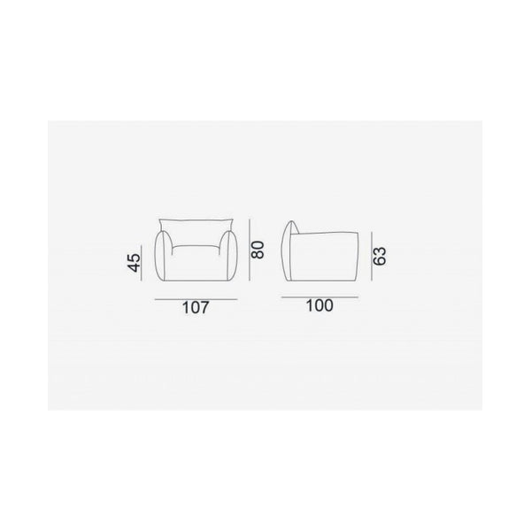 Sillón Nuvola 05  Winds Grecale