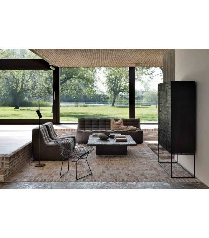 Sofá N701 3P Gris Oscuro