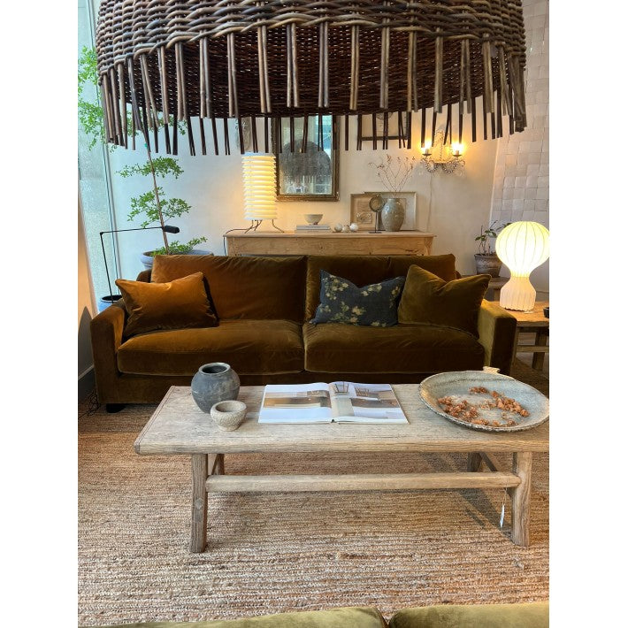 Sofá Velvet Fijo Terciopelo 240