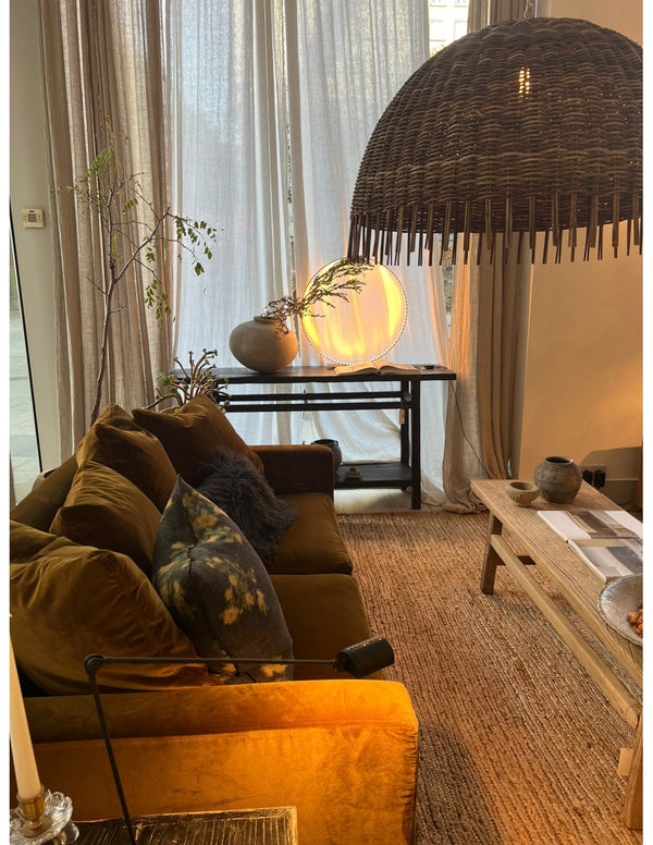 Sofá Velvet Terciopelo C/Cojines 186