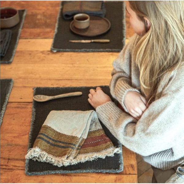 The Belgian Table Throw Napkin Hillside