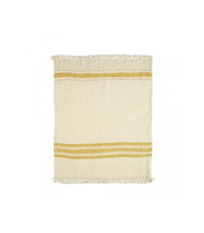 Toalla de playa Fouta - Mustard Stripe